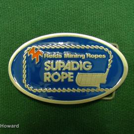Belt Buckle: Reids Mining Ropes Supadig Rope
