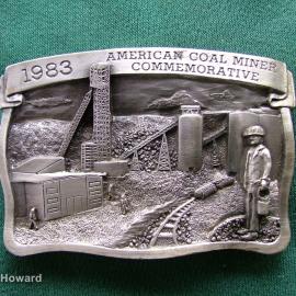 Belt Buckle: 1983 American Coal Miner Commemorative