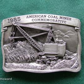 Belt Buckle: 1985 American Coal Miner Commemorative