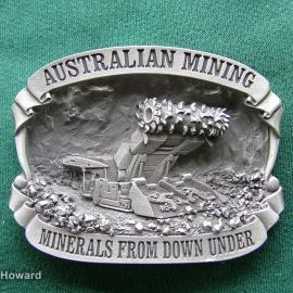 Belt Buckle: Australian Mining Minerals From Down Under