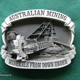 Belt Buckle: Australian Mining Minerals From Down Under