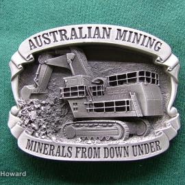 Belt Buckle: Australian Mining Minerals From Down Under