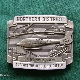 Belt Buckle: Northern Districts Untied Mineworkers Support The Rescue Helicopter