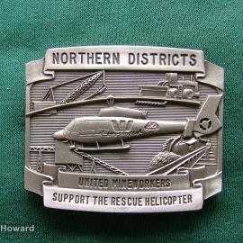 Belt Buckle: Northern Districts Untied Mineworkers Support The Rescue Helicopter