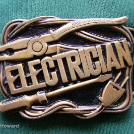 Belt Buckle:  Electrician