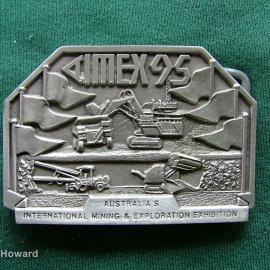 Belt Buckle: Aimex 95 Australia's International Ming & Exploration Exhibition