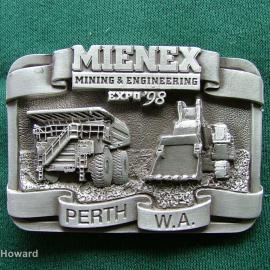 Belt Buckle: Mienex Mining & Engineering EXpo'98 Perth W.A.
