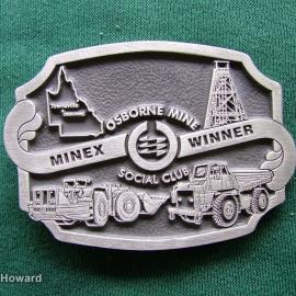 Belt Buckle: Osborne Mine Social Club Minex Winner