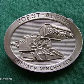 Belt Buckle: Voest - Alpine Surface Miner-VASM