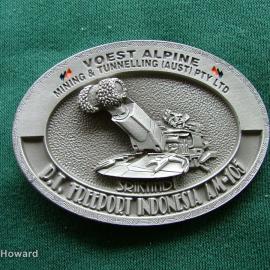 Belt Buckle: Voest Alpine Mining & Tunneling (AUST) PTY LTD P.T. Freeport Indonesia AM-105
