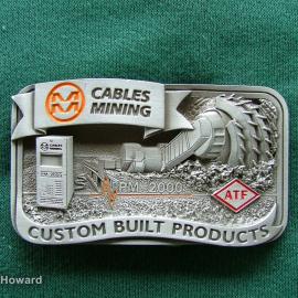 Belt Buckle: Cables Mining Custom Built Products ATF