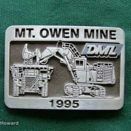 Belt Buckle: Mt. Owen Mine 1995 DML