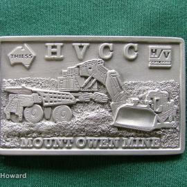 Belt Buckle: HVCC Mount Owen Mine THIESS HV Coal Corp