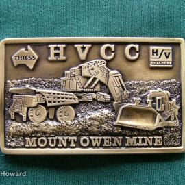Belt Buckle: HVCC Mount Owen Mine THIESS HV Coal Corp