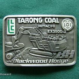 Belt Buckle: Tarong Coal Hitachi EX3500-2 Blackwood Hodge