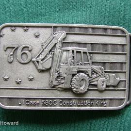 Belt Buckle: 76 JI Case 580 C Construction King