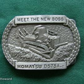Belt Buckle: Meet the New Boss Komatsu D575A-2