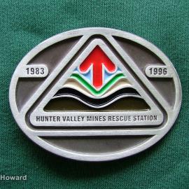 Belt Buckle: Hunter Valley Mines Rescue Station 1983-1996