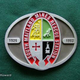 Belt Buckle: South Maitland Mines Rescue Station 1926-1983