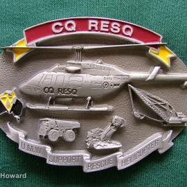 Belt Buckle: CQ RESQ U.M.W. Support Rescue Helicopter