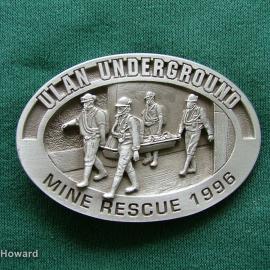Belt Buckle: Ulan Underground Mine Rescue 1996