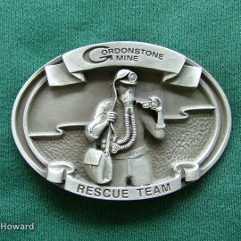 Belt Buckle: Gordonstone Mine Rescue Team
