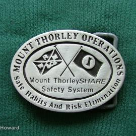 Belt Buckle: Mount Thorley Operations Safe Habits and Risk Elimination