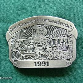 Belt Buckle: United Minewrokers Federation of Australia 1991