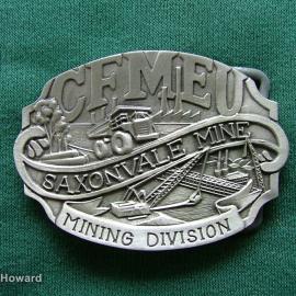 Belt Buckle: CFMEU Mining Division Saxonvale Mine