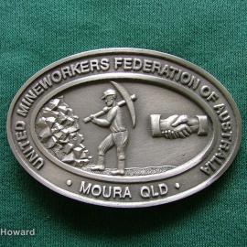 Belt Buckle: United Mineworkers Federation of Australia Moura QLD