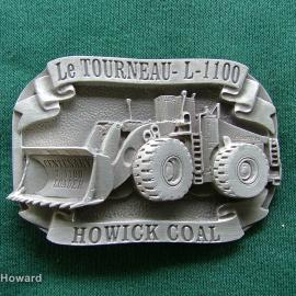 Belt Buckle: Howick Coal Le Tourneau-L-1100