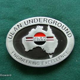 Belt Buckle: Ulan Coal Ulan Underground Engineering Excellence