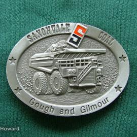 Belt buckle: Saxconvale Coal Gough and Gilmour