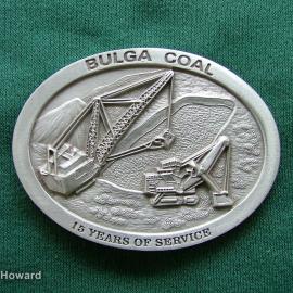 Belt buckle: Bulga Coal 15 Years of Service