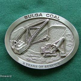 Belt buckle: Bulga Coal 5 Years of Service