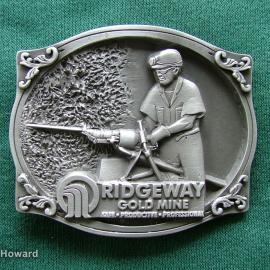 Belt buckle: Ridgeway Gold Mine