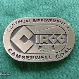 Belt buckle: CIRCC Camberwell Coal