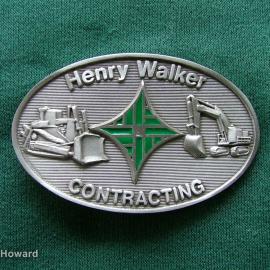 Belt buckle: Henry Walker Contracting