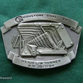 Belt buckle: Gordonstone Coal '94