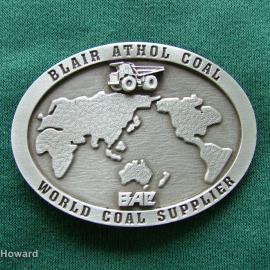 Belt buckle: Blair Athol Coal World Coal Supplier