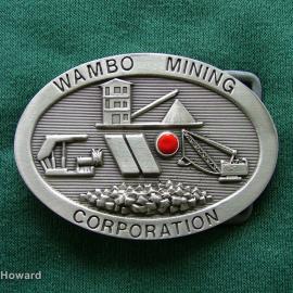 Belt buckle: Wambo Mining Corporation