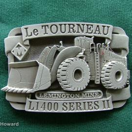 Belt Buckle: Le Tourneau L1400 Series II Lemington Mine