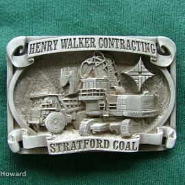 Belt buckle: Henry Walker Contracting Stratford Coal