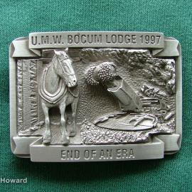Belt buckle: U.M.W Bocum Lodge 1997