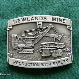 Belt buckle: Newlands Mine
