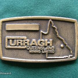 Belt buckle: Urragh Queensland Mining Limited