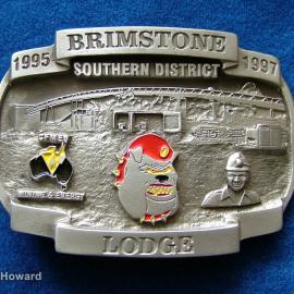 Belt Buckle: Brimstone Southern District Lodge 1995 1997 CFMEU Mining & Energy