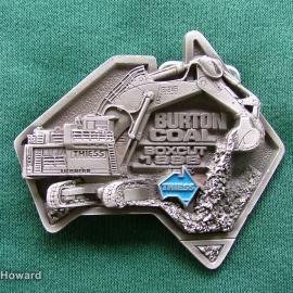 Belt buckle: Thiess Burton Coal Boxcut 1996