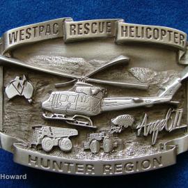 Belt Buckle: Westpac Rescue Helicopter Hunter Region