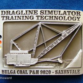 Belt Buckle: Dragline Simulator Training Technology Bulga Coal P& H 9020 - Saxonvale